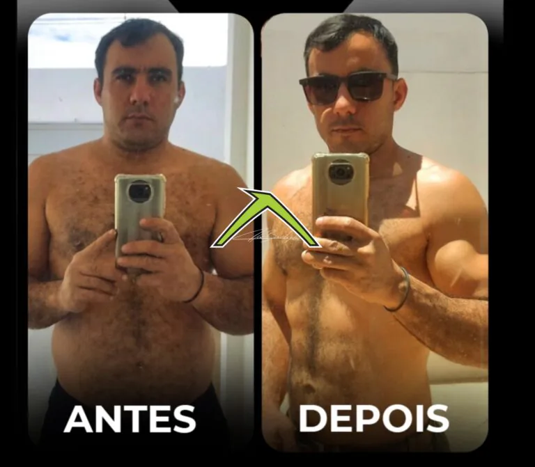 Menos 9kg de gordura e ganhou 6kg de musculos