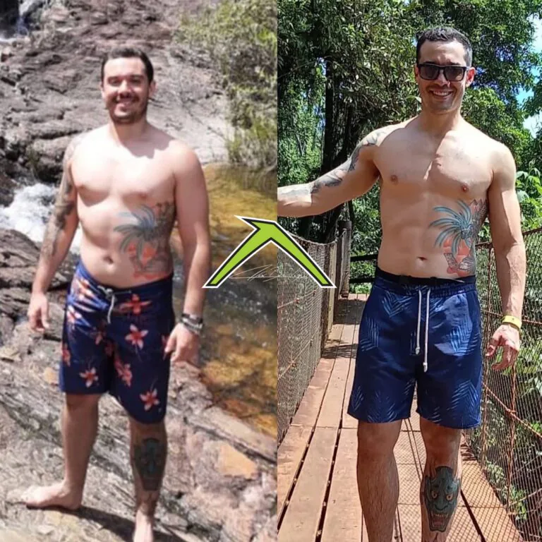 Eliminou 6kg de gordura e ganhou 5kg de massa magra definida em 3 meses.
