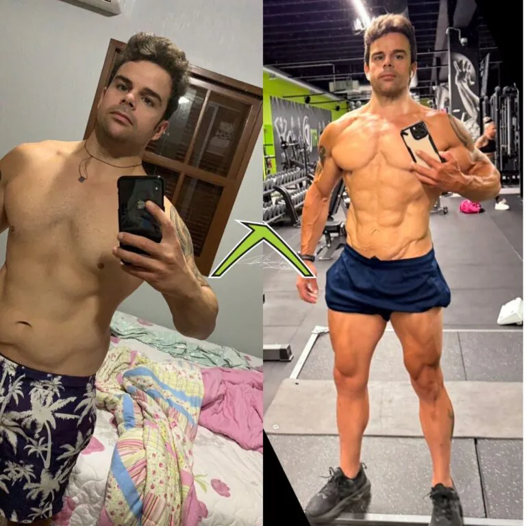 Renan em 7 Meses ganhou 8kg de musculos e baixou % de gordura ao mesmo tempo , Transformou o físico e elevou os níveis hormonais